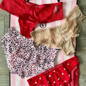 Victoria's Secret Variety Panties Pack of 4 M NWT